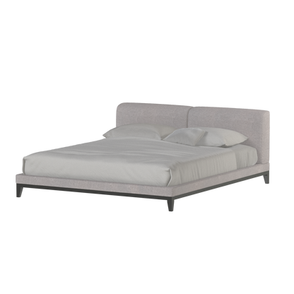 Infinity Upholstered Double Bed with Elegant Headboard