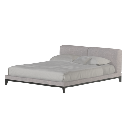 Infinity Upholstered Double Bed with Elegant Headboard