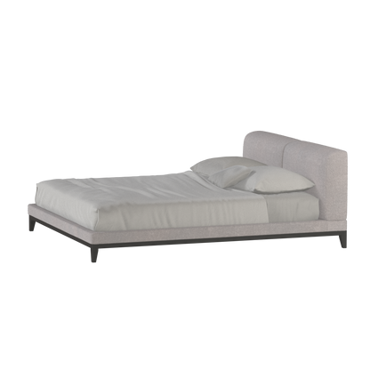 Infinity Upholstered Double Bed with Elegant Headboard