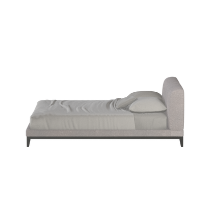 Infinity Upholstered Double Bed with Elegant Headboard