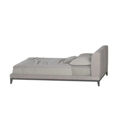 Infinity Upholstered Double Bed with Elegant Headboard