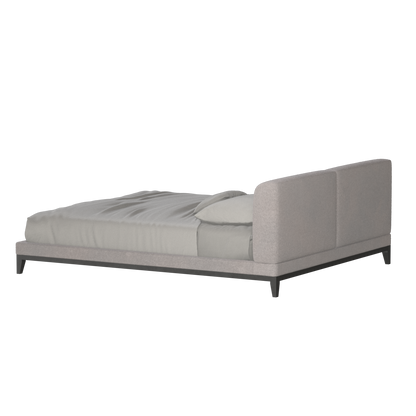 Infinity Upholstered Double Bed with Elegant Headboard