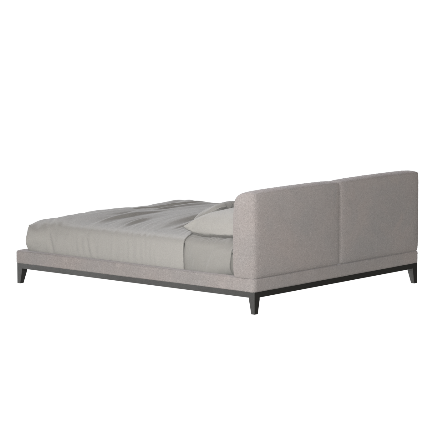 Infinity Upholstered Double Bed with Elegant Headboard