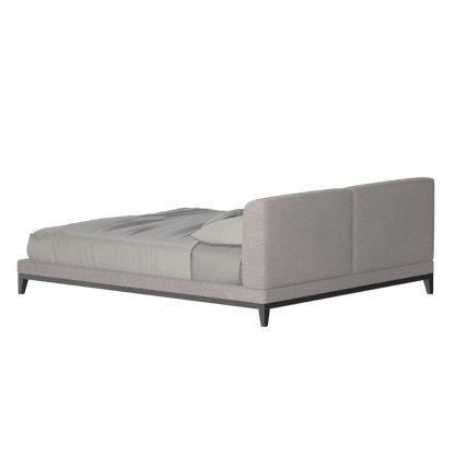 Infinity Upholstered Double Bed with Elegant Headboard