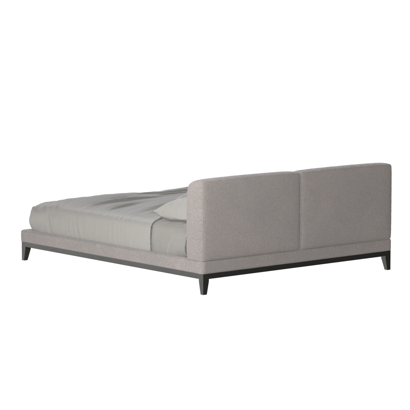 Infinity Upholstered Double Bed with Elegant Headboard