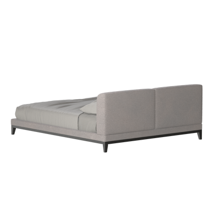 Infinity Upholstered Double Bed with Elegant Headboard