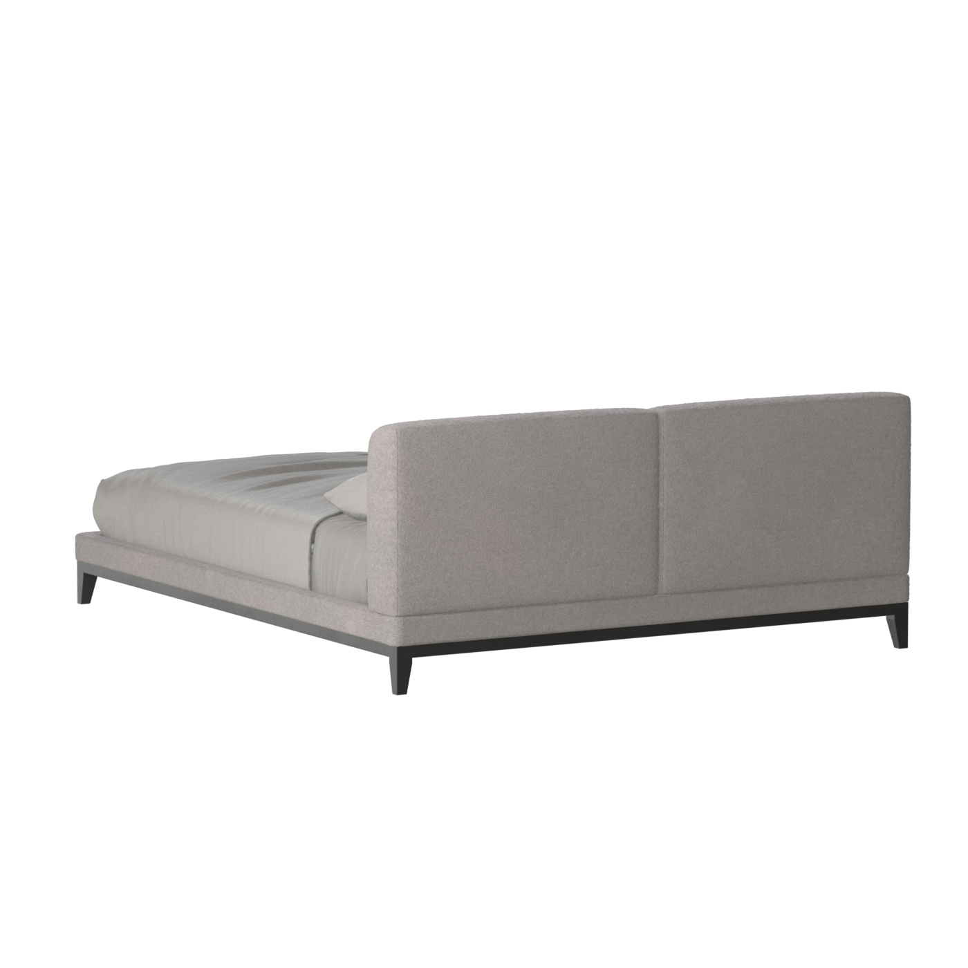 Infinity Upholstered Double Bed with Elegant Headboard