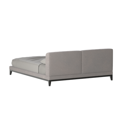 Infinity Upholstered Double Bed with Elegant Headboard