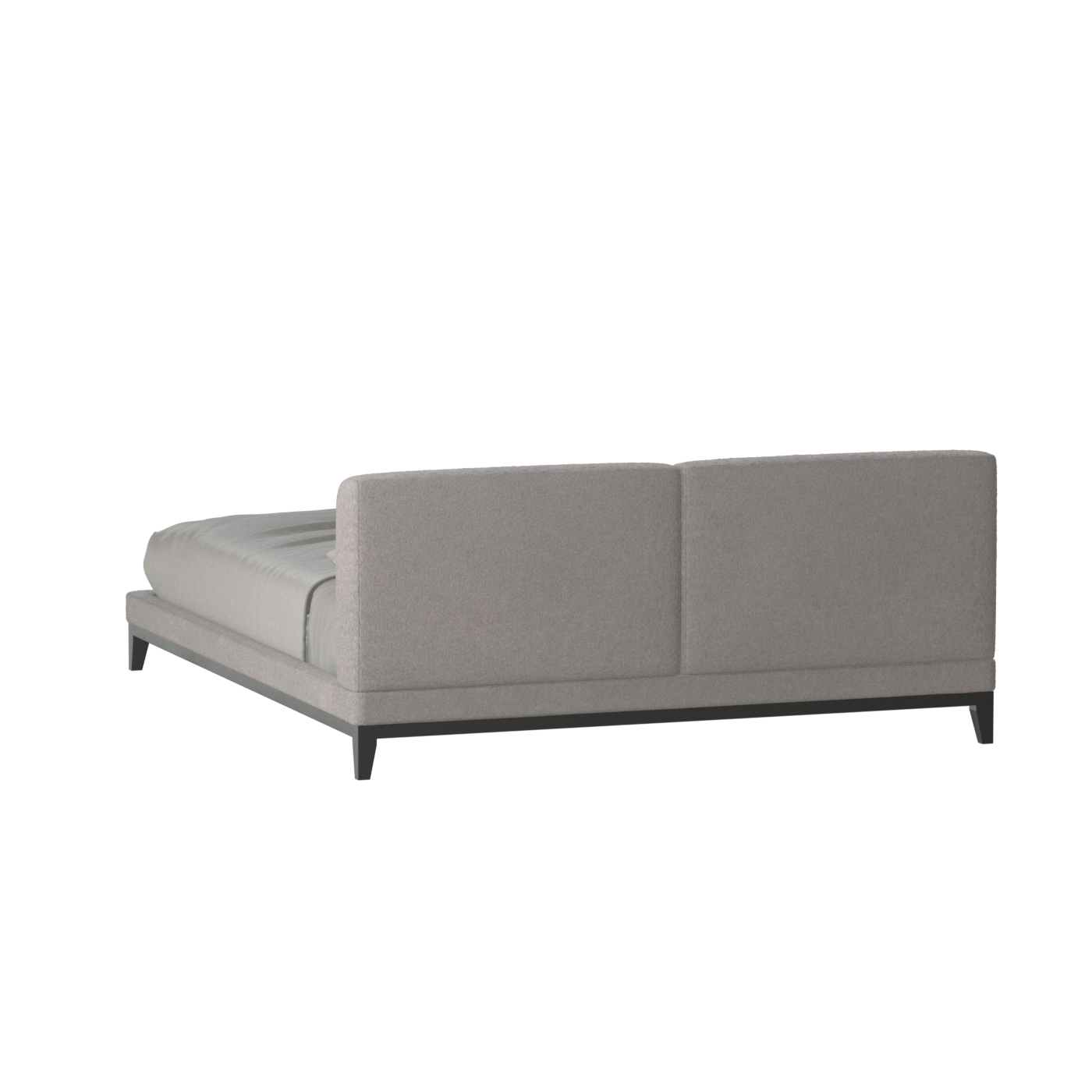 Infinity Upholstered Double Bed with Elegant Headboard