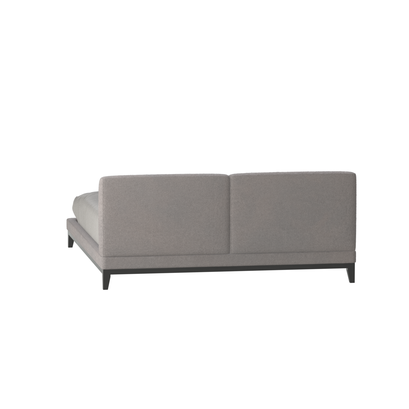 Infinity Upholstered Double Bed with Elegant Headboard