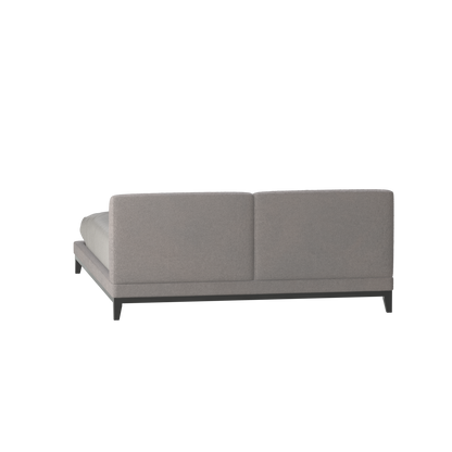 Infinity Upholstered Double Bed with Elegant Headboard