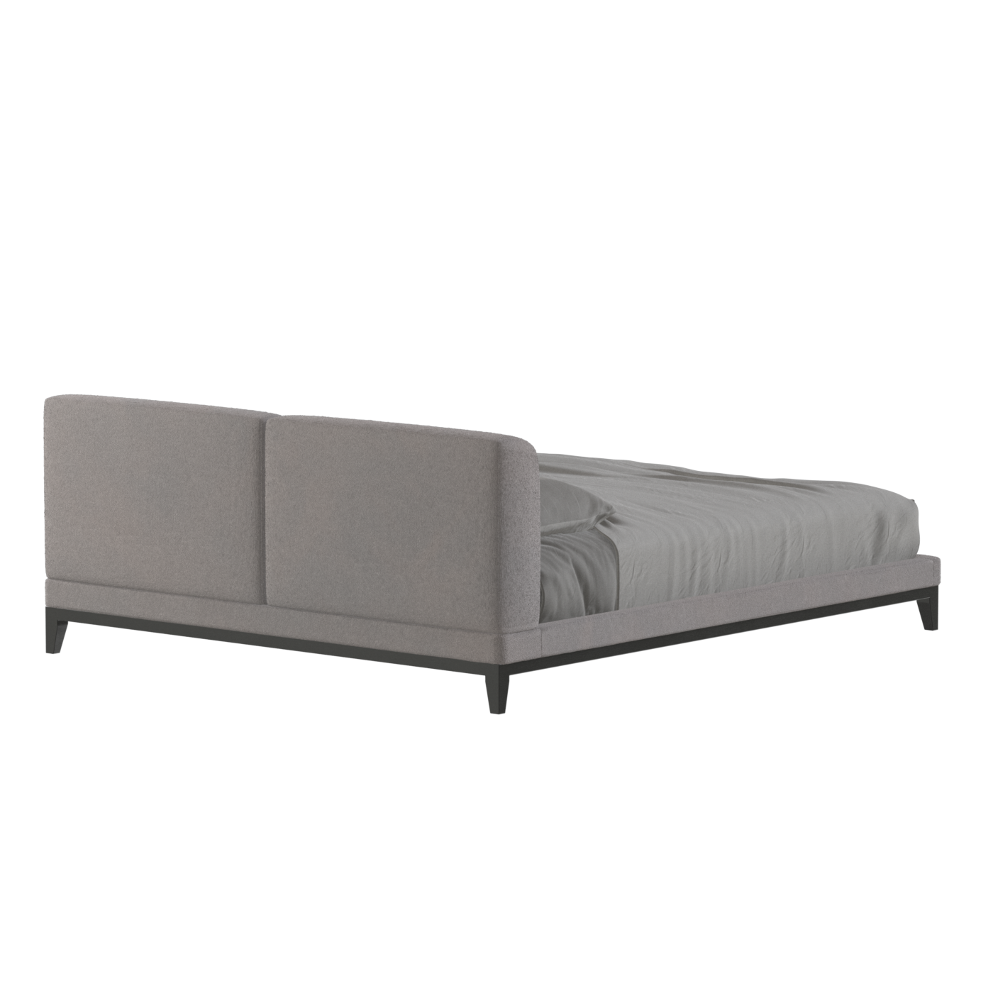 Infinity Upholstered Double Bed with Elegant Headboard