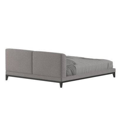 Infinity Upholstered Double Bed with Elegant Headboard