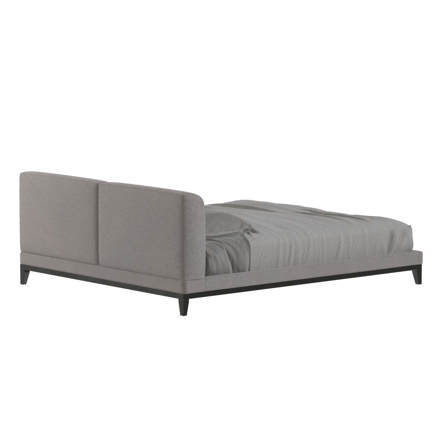 Infinity Upholstered Double Bed with Elegant Headboard