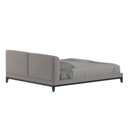 Infinity Upholstered Double Bed with Elegant Headboard