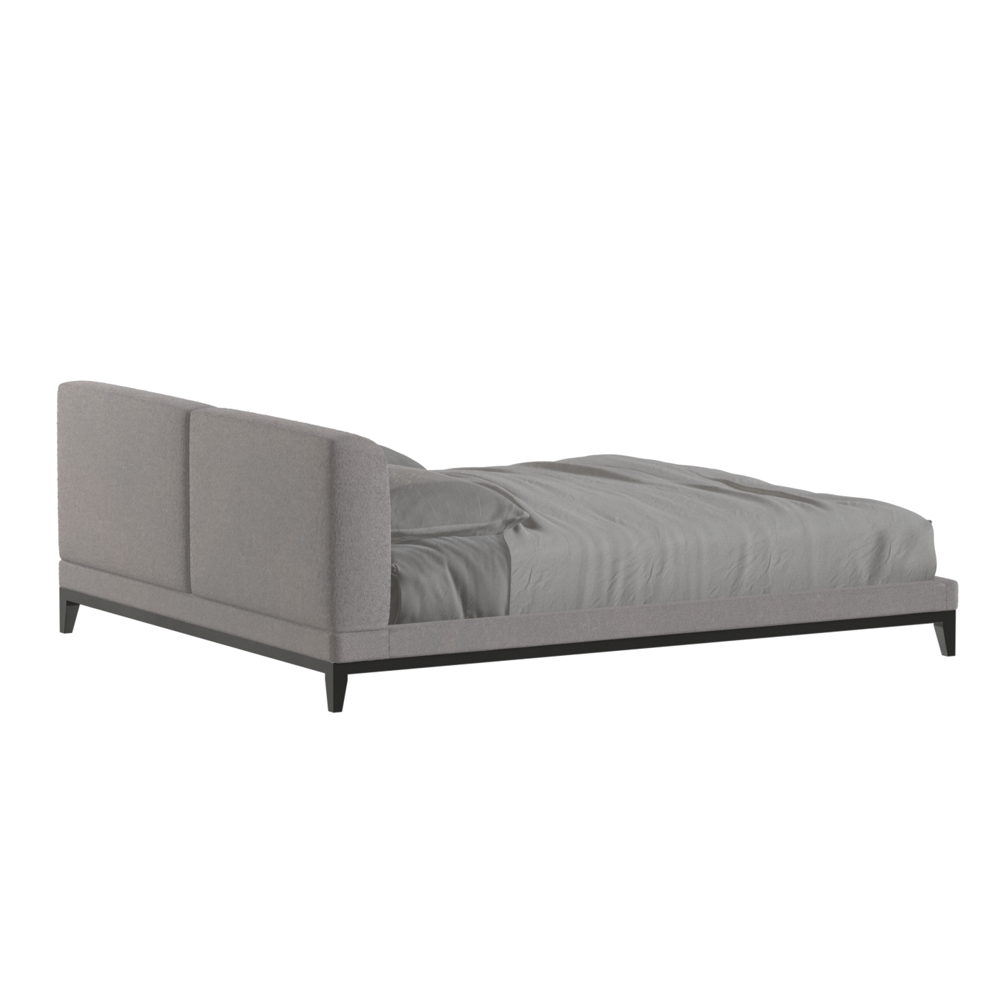 Infinity Upholstered Double Bed with Elegant Headboard