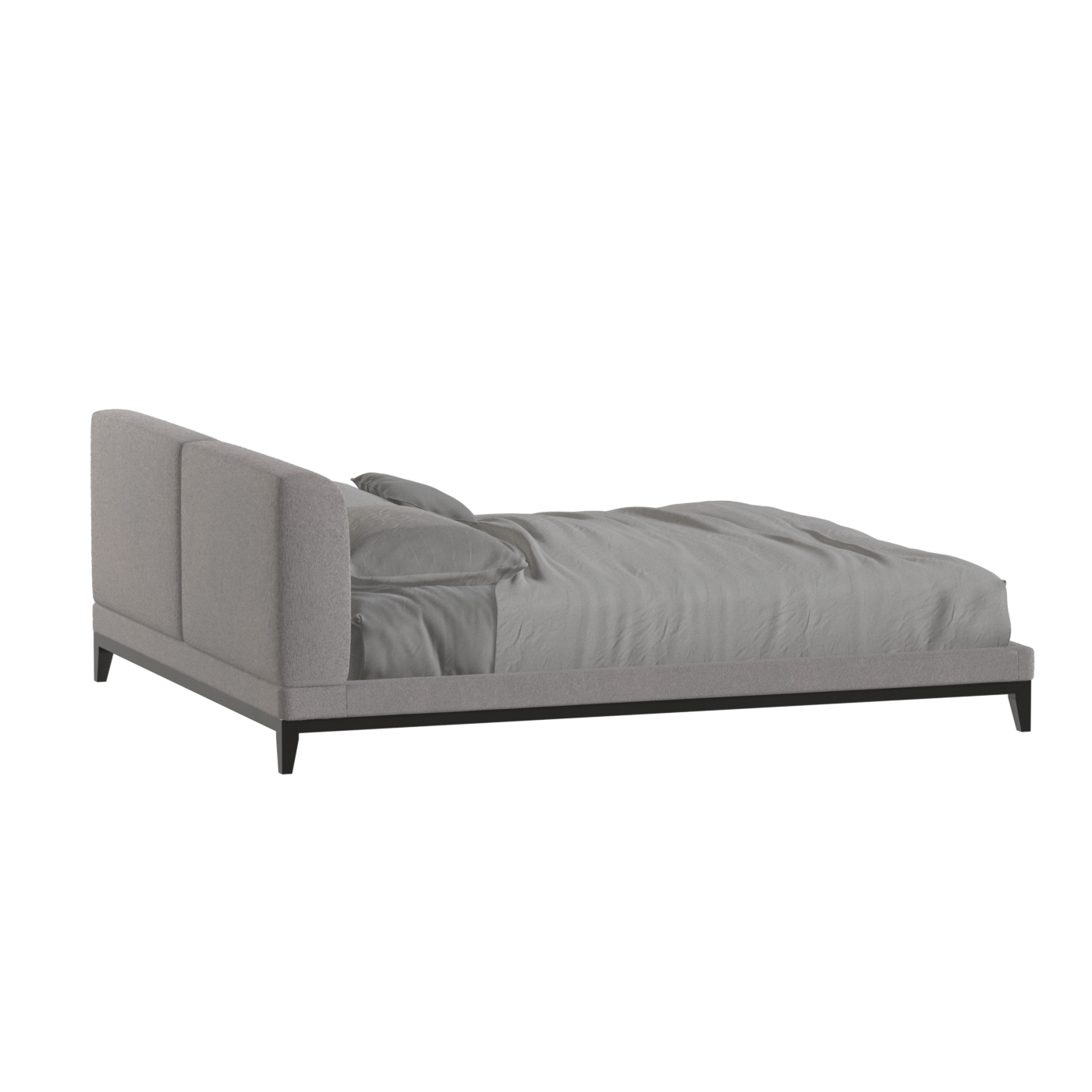 Infinity Upholstered Double Bed with Elegant Headboard