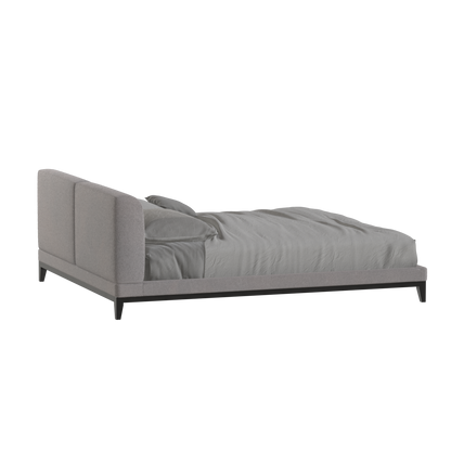 Infinity Upholstered Double Bed with Elegant Headboard