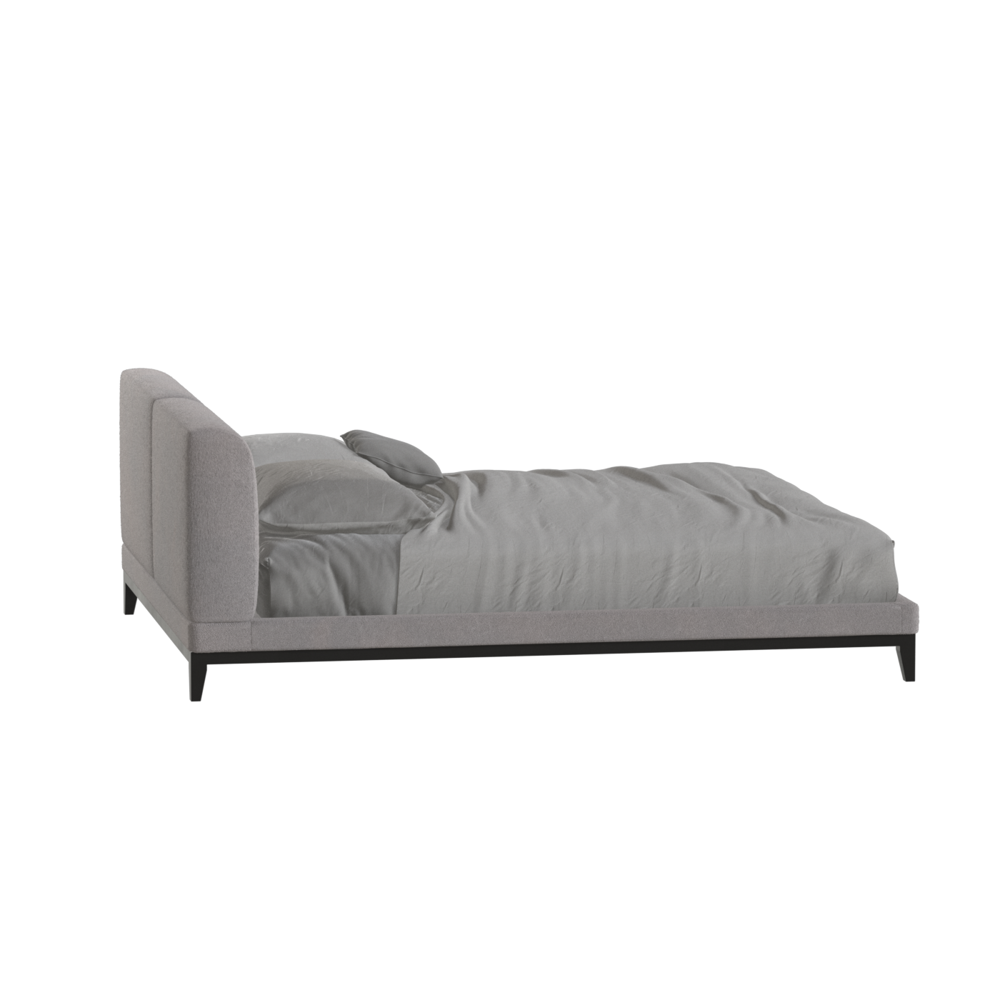 Infinity Upholstered Double Bed with Elegant Headboard