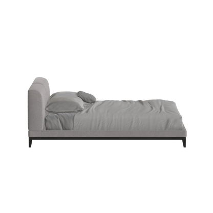 Infinity Upholstered Double Bed with Elegant Headboard