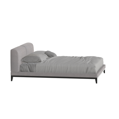 Infinity Upholstered Double Bed with Elegant Headboard