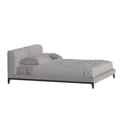 Infinity Upholstered Double Bed with Elegant Headboard