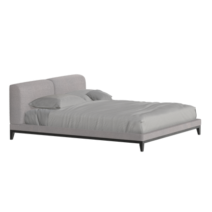 Infinity Upholstered Double Bed with Elegant Headboard