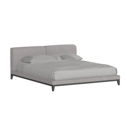 Infinity Upholstered Double Bed with Elegant Headboard