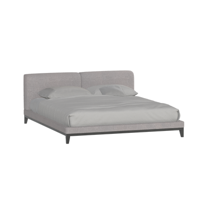 Infinity Upholstered Double Bed with Elegant Headboard