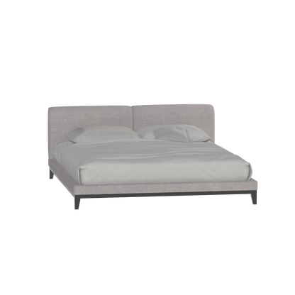 Infinity Upholstered Double Bed with Elegant Headboard