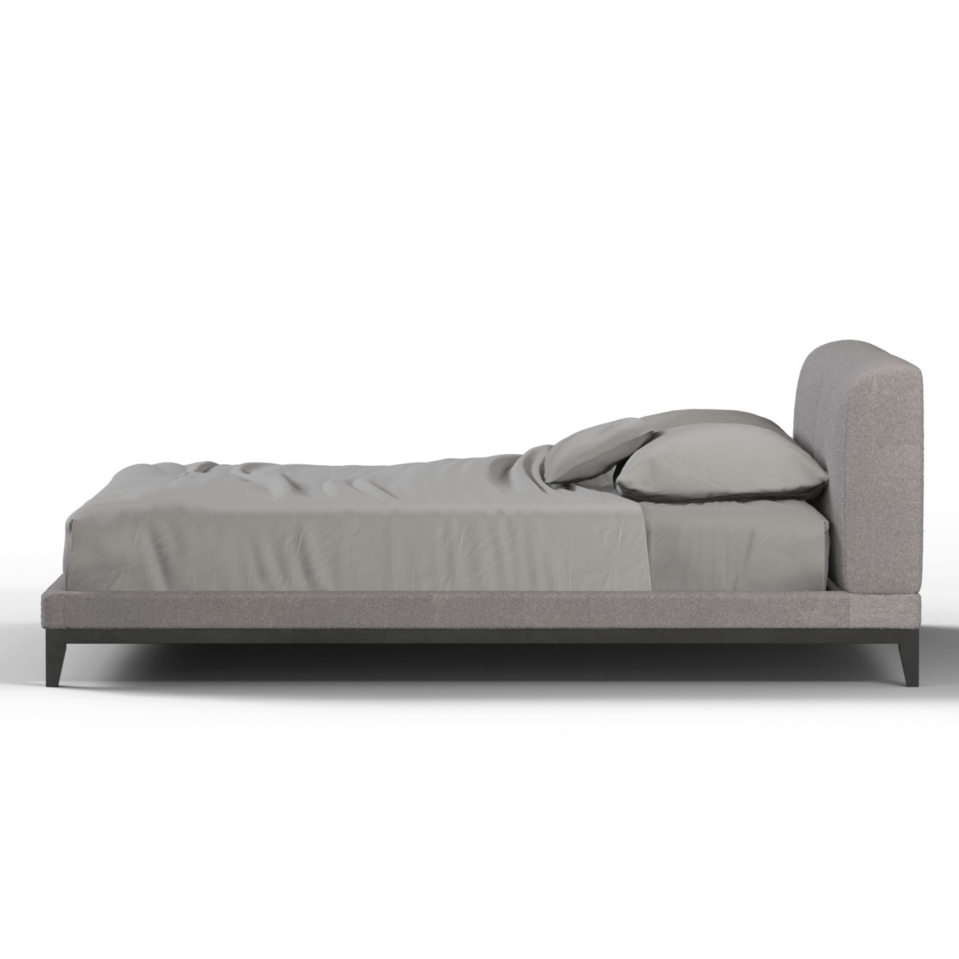 Infinity Upholstered Double Bed with Elegant Headboard