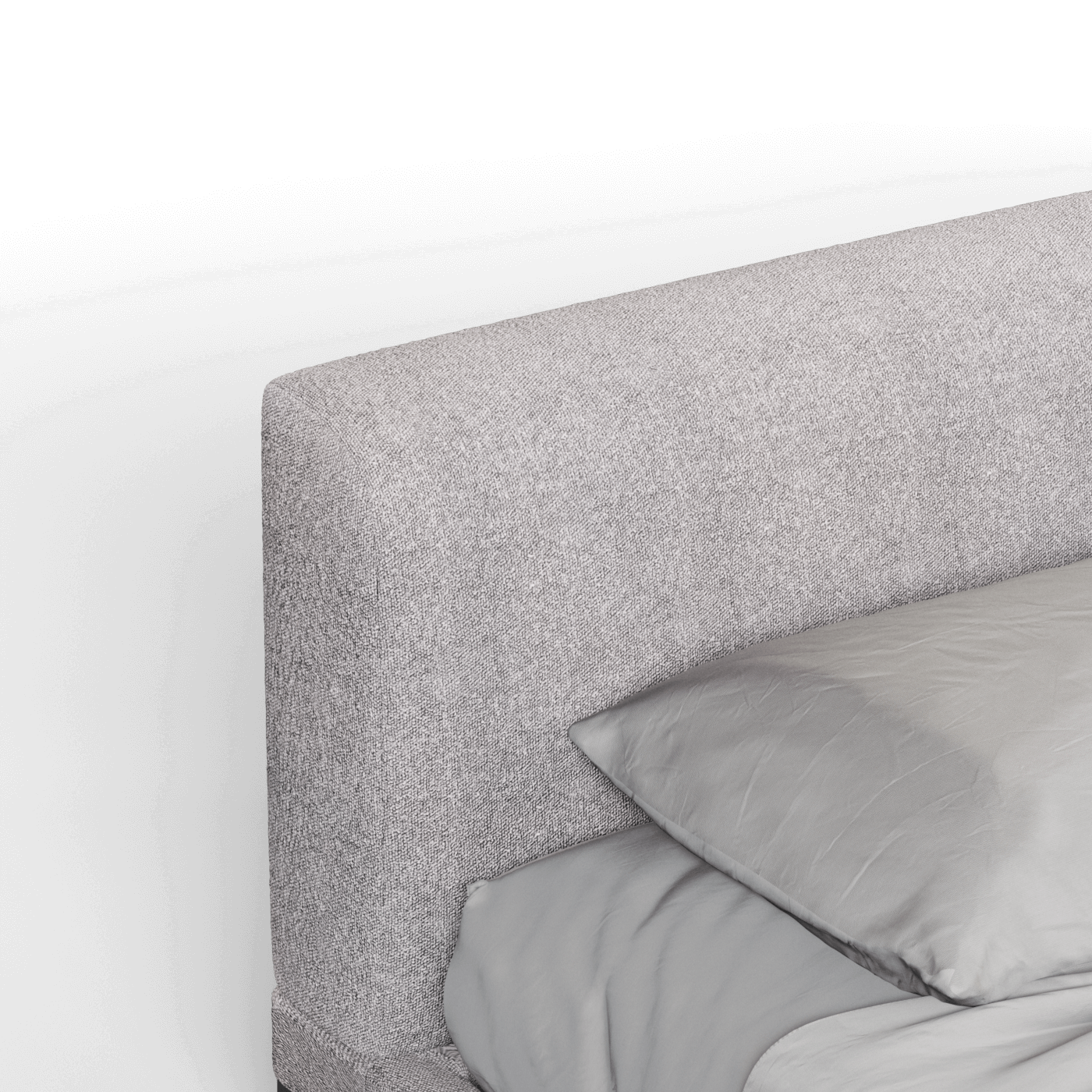 Infinity Upholstered Double Bed with Elegant Headboard