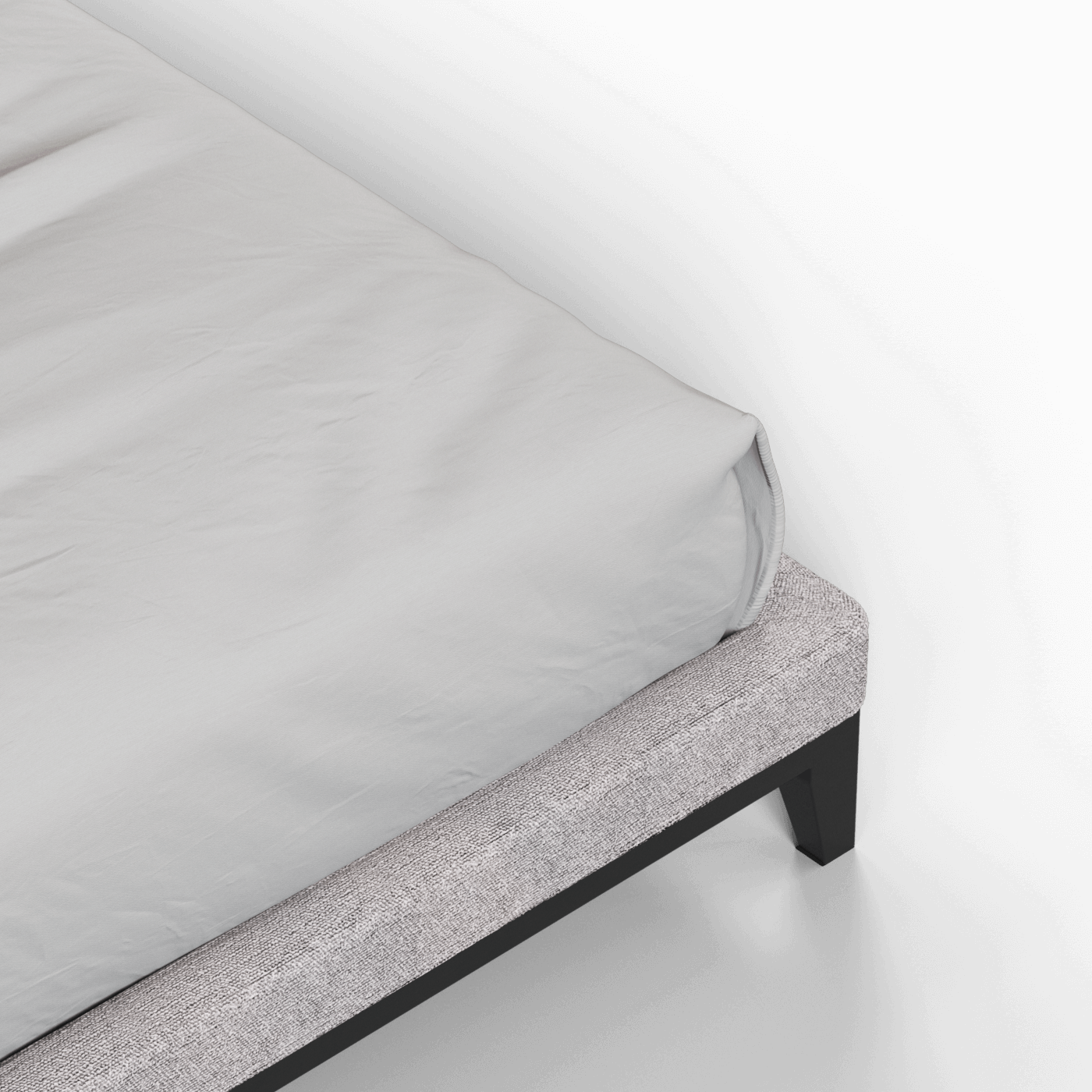 Infinity Upholstered Double Bed with Elegant Headboard