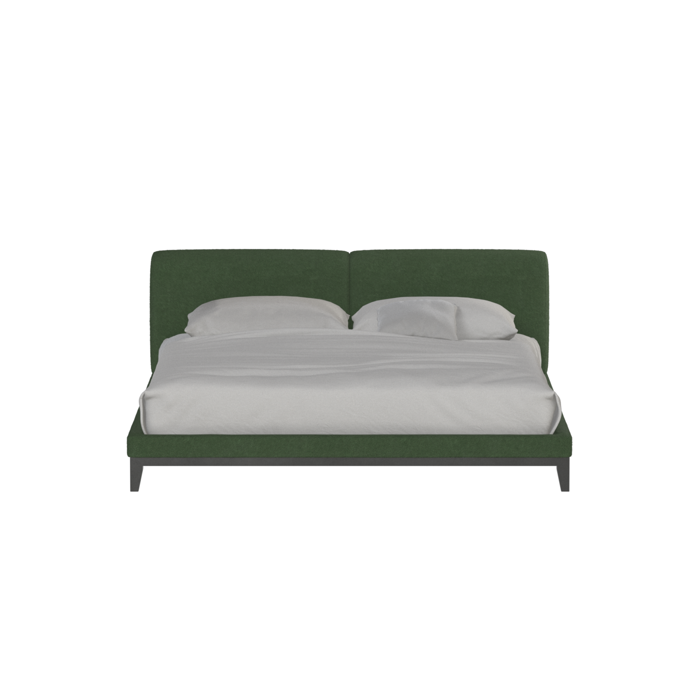 Infinity Upholstered Double Bed with Elegant Headboard