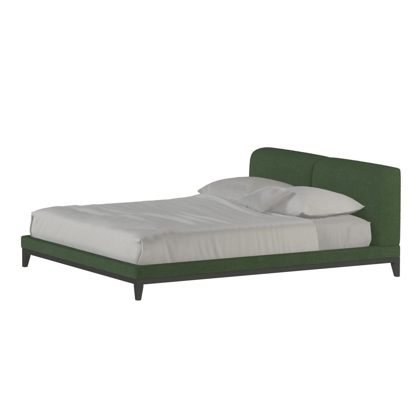 Infinity Upholstered Double Bed with Elegant Headboard