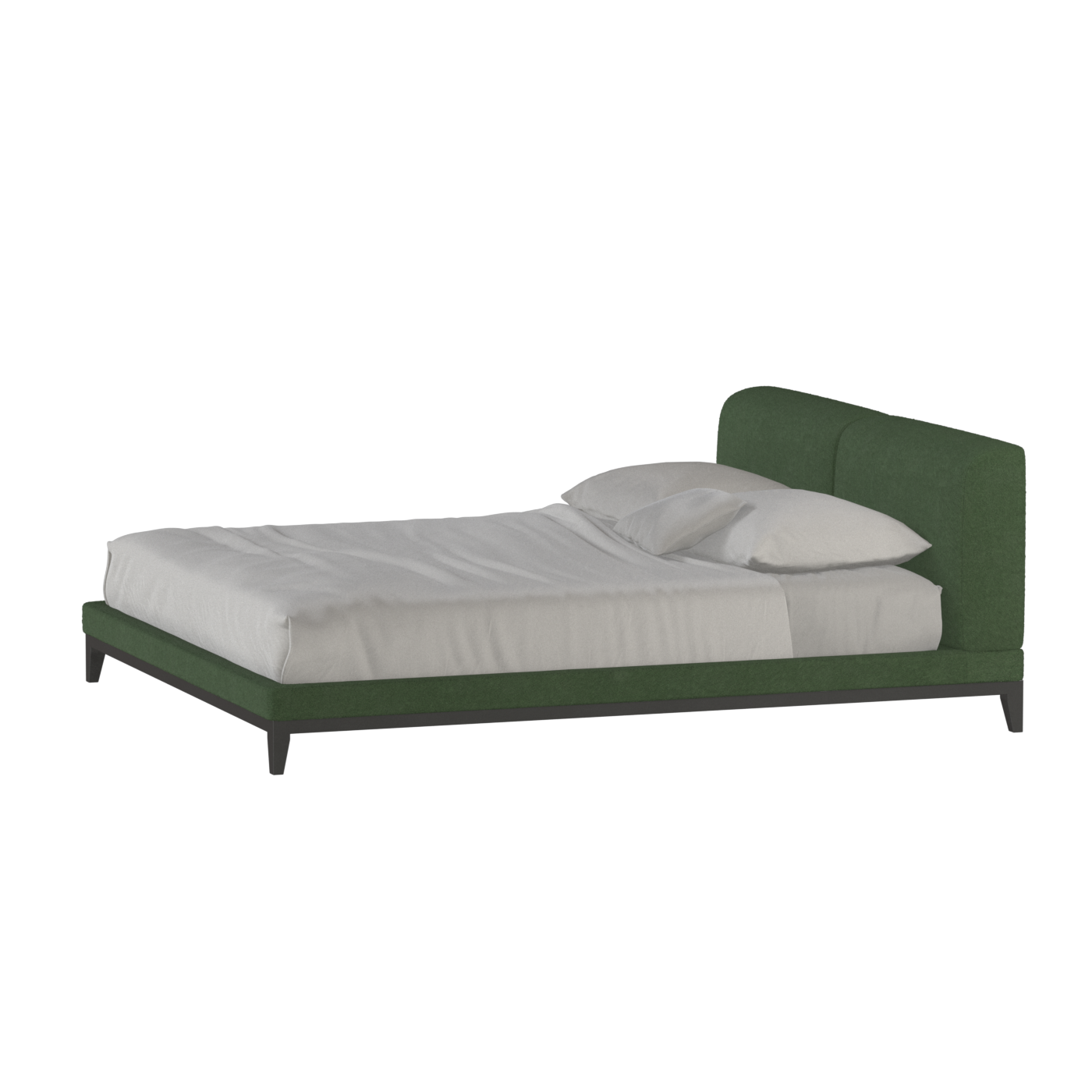 Infinity Upholstered Double Bed with Elegant Headboard