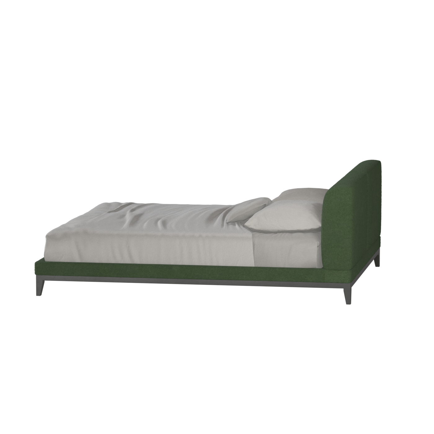 Infinity Upholstered Double Bed with Elegant Headboard