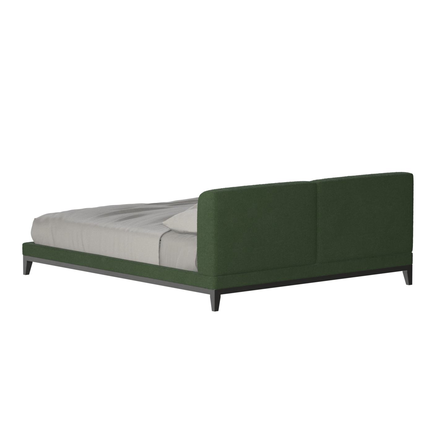 Infinity Upholstered Double Bed with Elegant Headboard