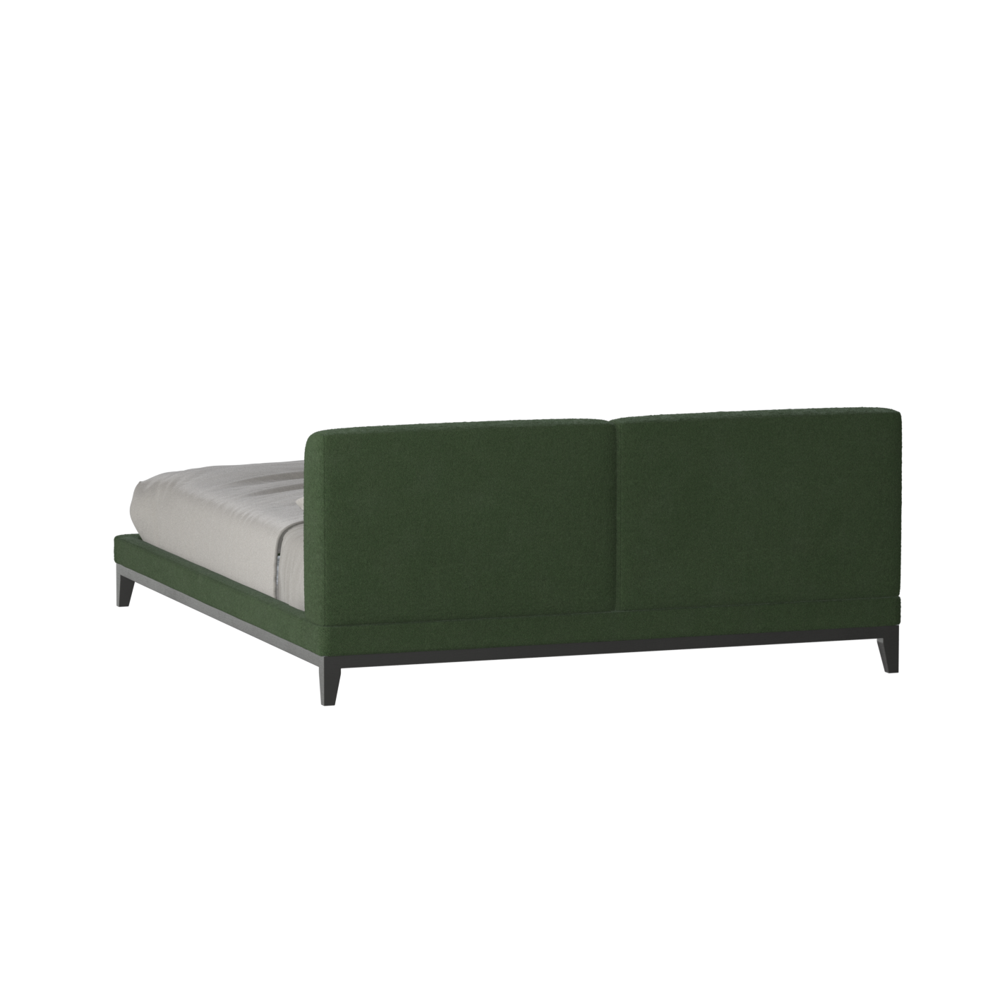 Infinity Upholstered Double Bed with Elegant Headboard
