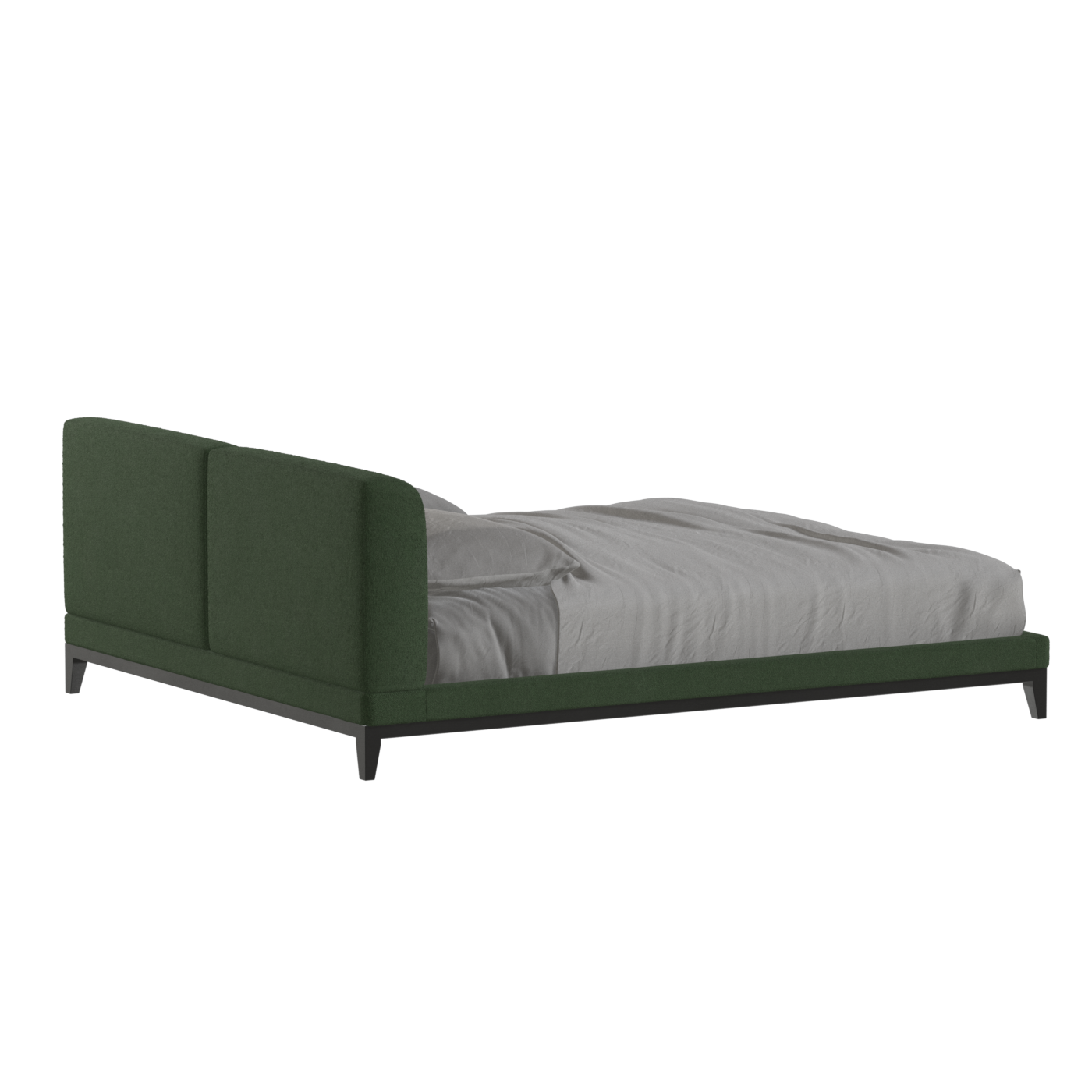 Infinity Upholstered Double Bed with Elegant Headboard