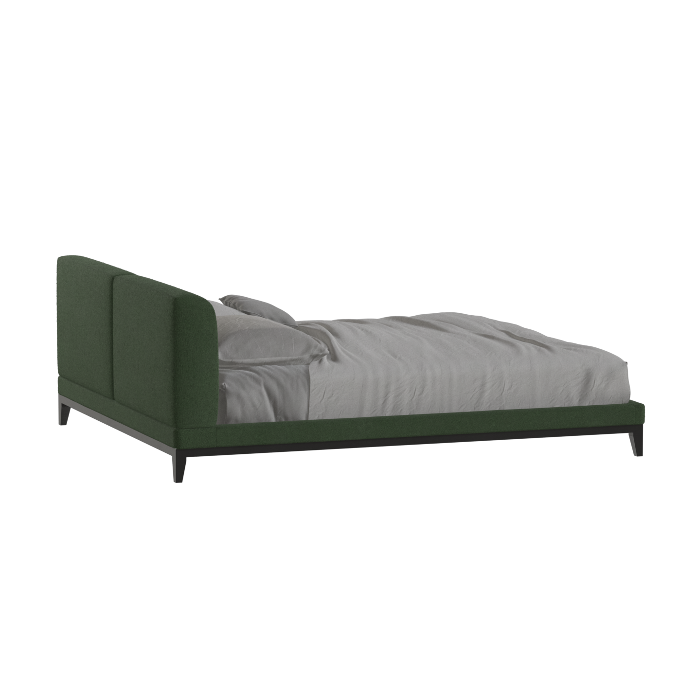 Infinity Upholstered Double Bed with Elegant Headboard