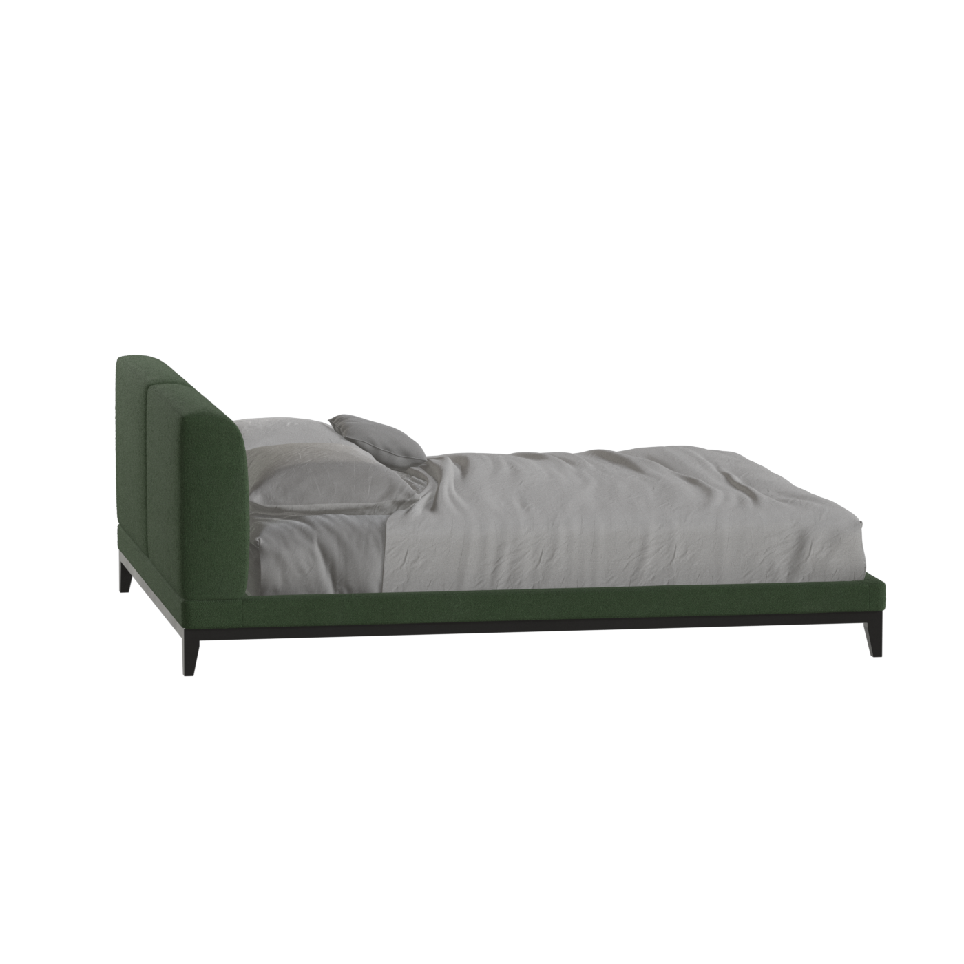 Infinity Upholstered Double Bed with Elegant Headboard