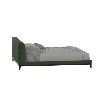 Infinity Upholstered Double Bed with Elegant Headboard