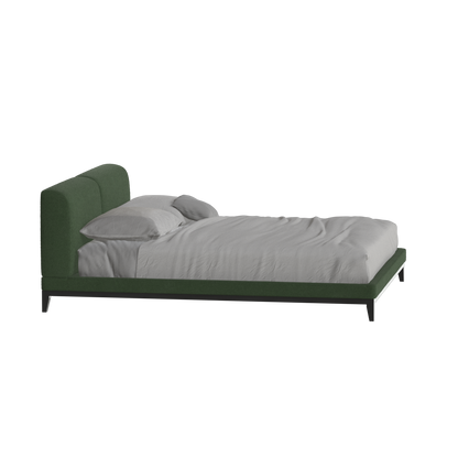 Infinity Upholstered Double Bed with Elegant Headboard