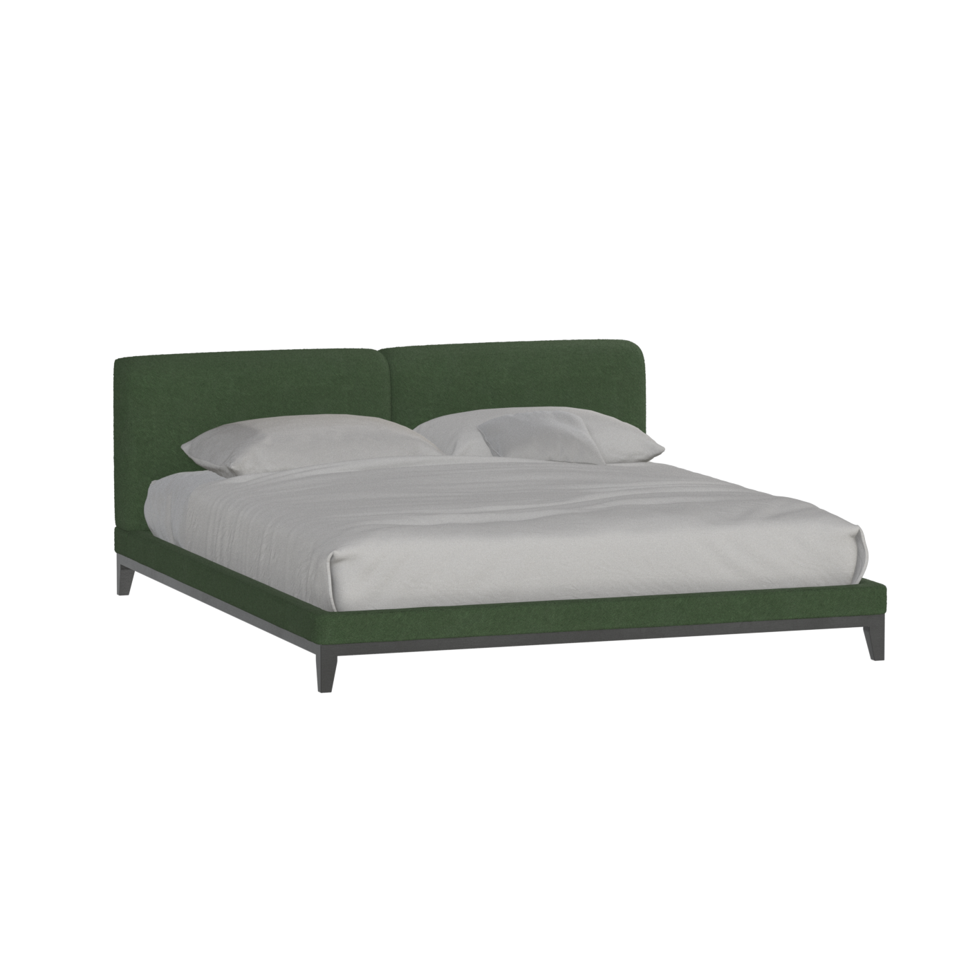 Infinity Upholstered Double Bed with Elegant Headboard