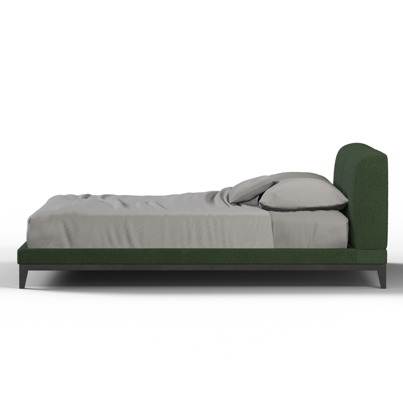 Infinity Upholstered Double Bed with Elegant Headboard