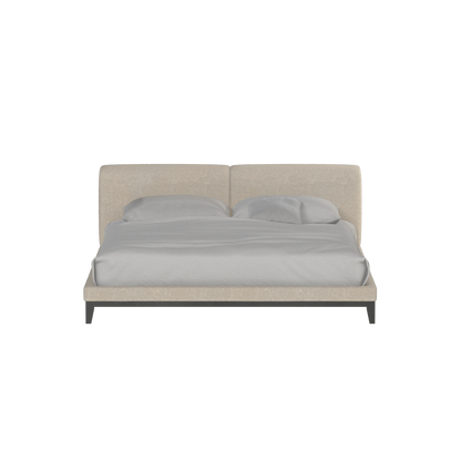 Infinity Upholstered Double Bed with Elegant Headboard