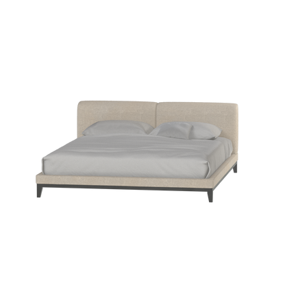 Infinity Upholstered Double Bed with Elegant Headboard