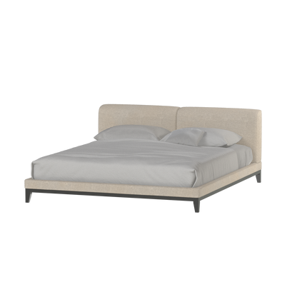 Infinity Upholstered Double Bed with Elegant Headboard