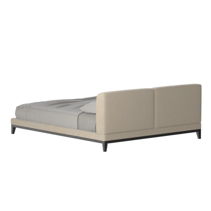 Infinity Upholstered Double Bed with Elegant Headboard